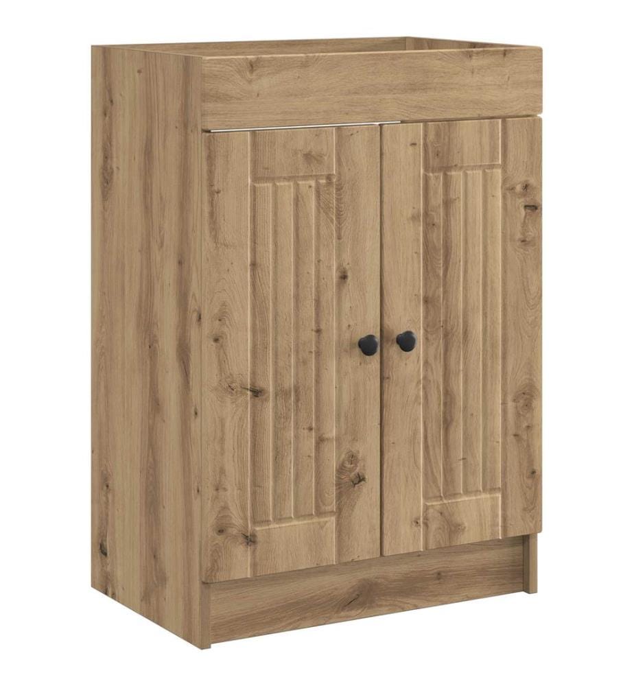 Unter dem Waschbecken Badschrank Artisan-Eiche