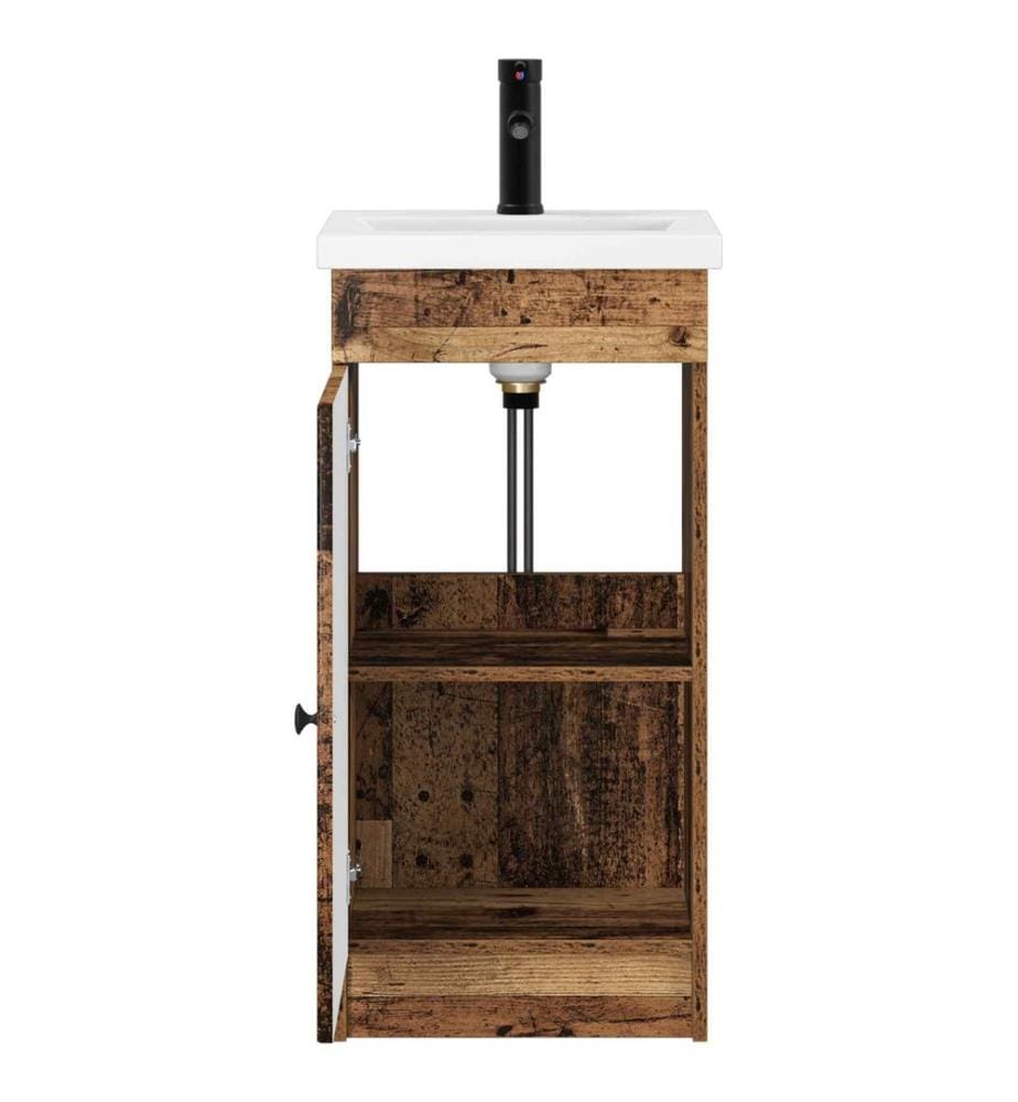 Meuble de salle de bain avec évier Bois ancien