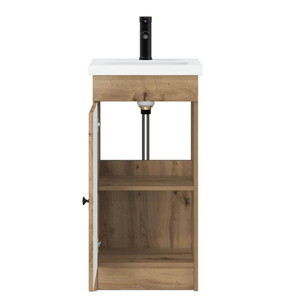 Badezimmerschrank mit Waschbecken Artisan-Eiche
