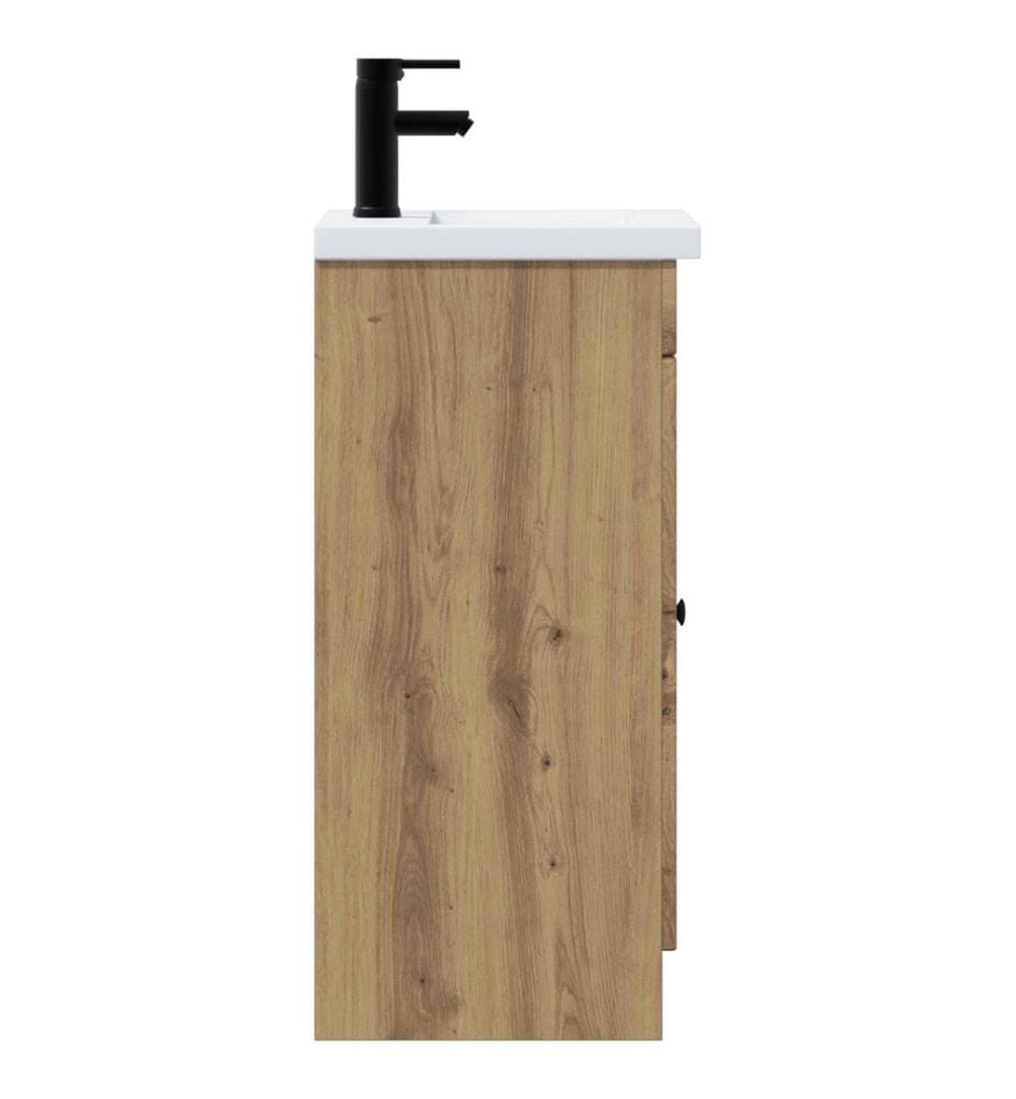Badezimmerschrank mit Waschbecken Artisan-Eiche