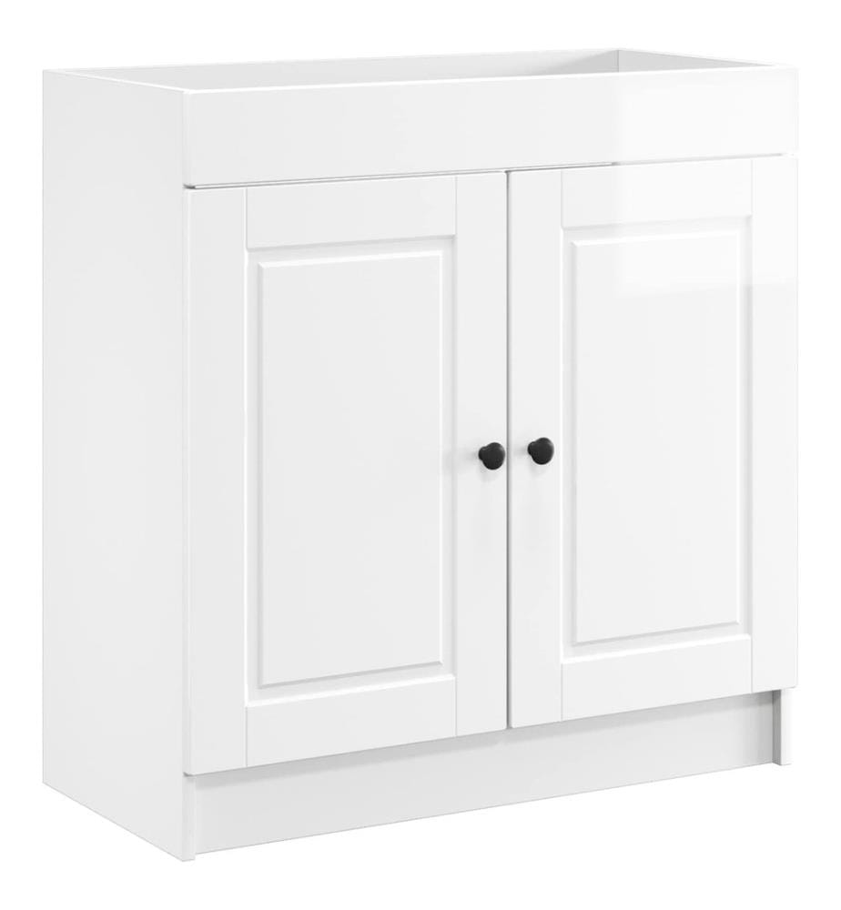 Unter dem Waschbecken Badschrank Hochglanz Weiss