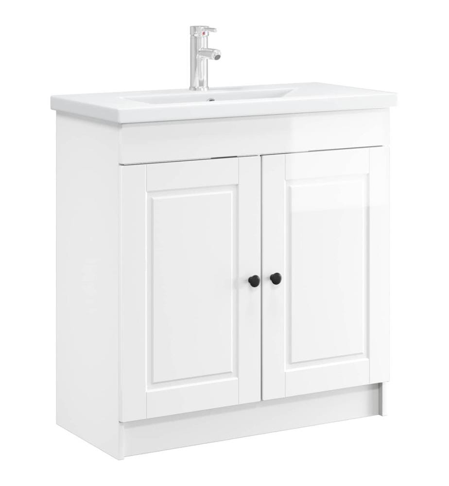 Unter dem Waschbecken Badschrank Hochglanz Weiss