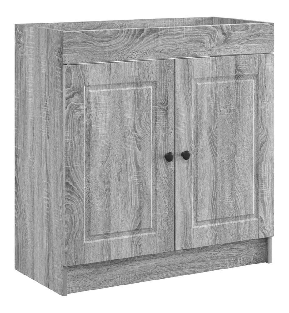 Unter dem Waschbecken Badschrank Grau Sonoma 56 x 37,5 x 81 cm
