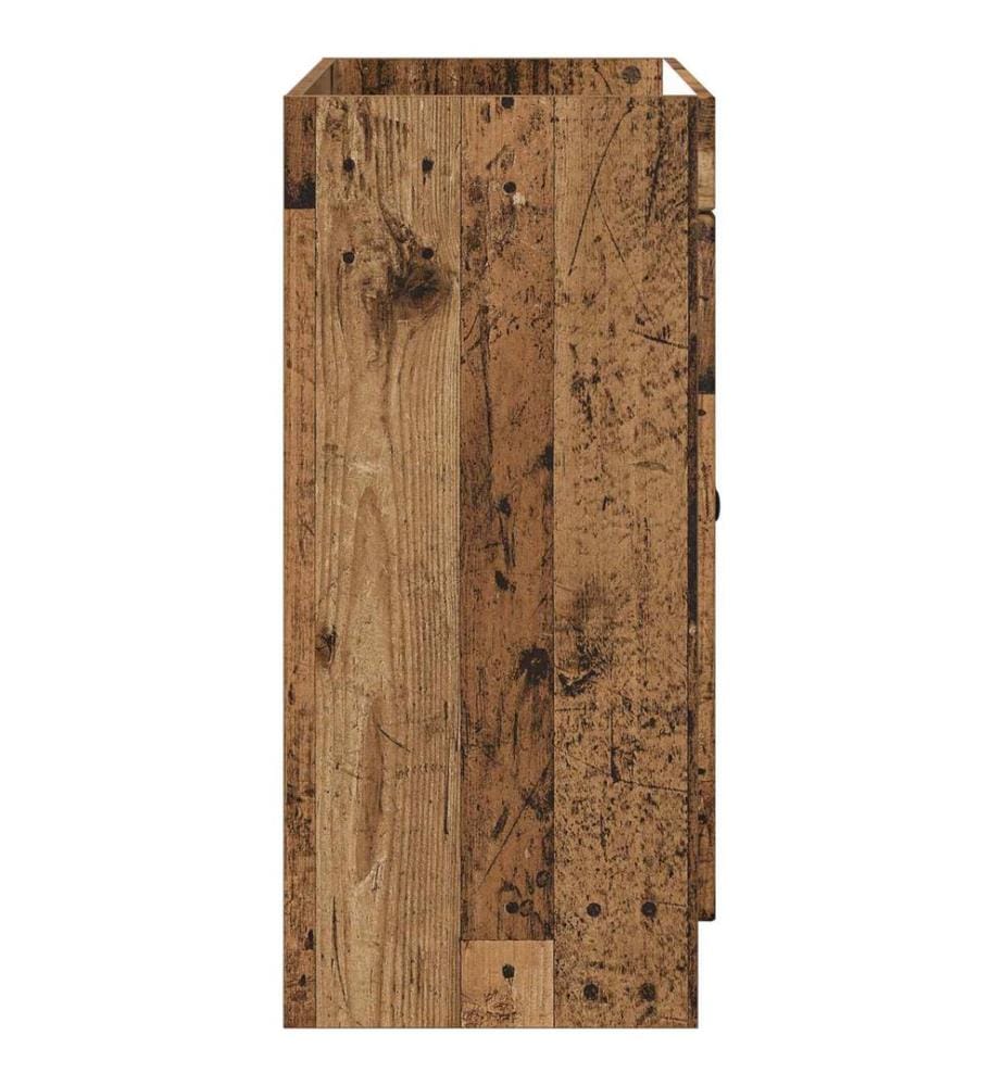 Armoire sous évier de salle de bain Bois ancien
