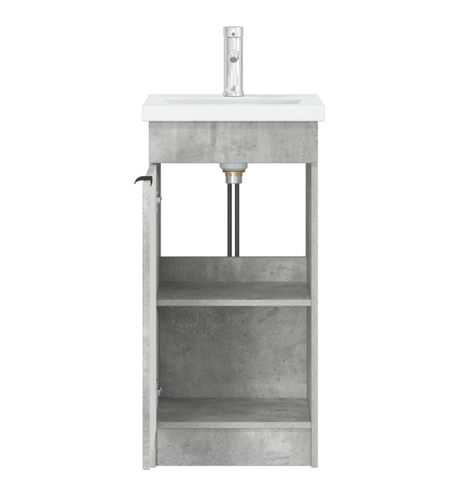 Meuble de salle de bain avec évier Gris béton 42 x 40 x 84,5 cm