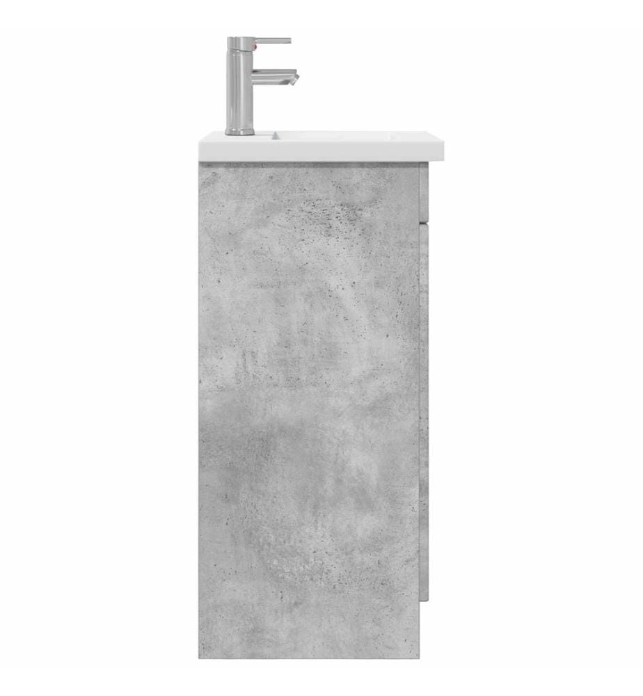 Meuble de salle de bain avec évier Gris béton 42 x 40 x 84,5 cm