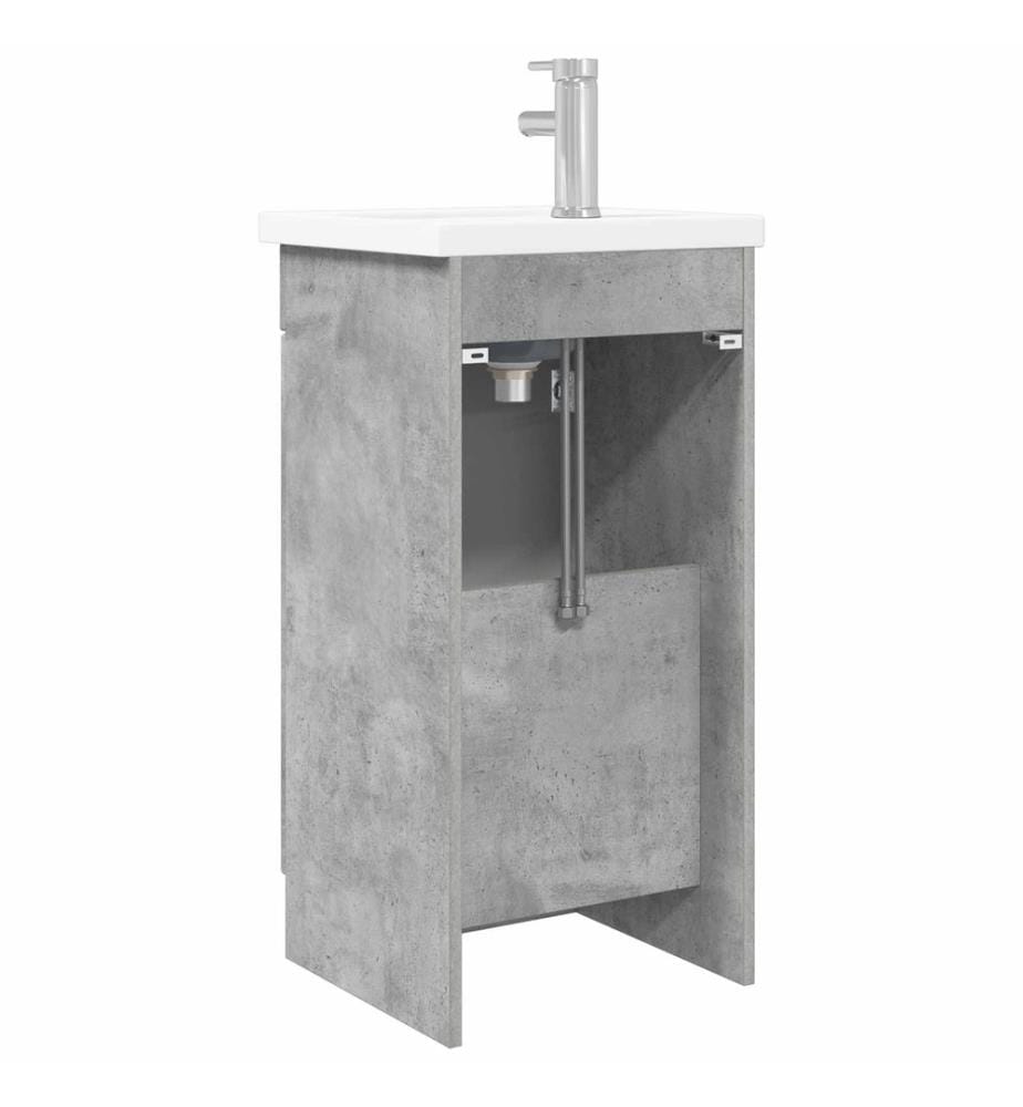Meuble de salle de bain avec évier Gris béton 42 x 40 x 84,5 cm