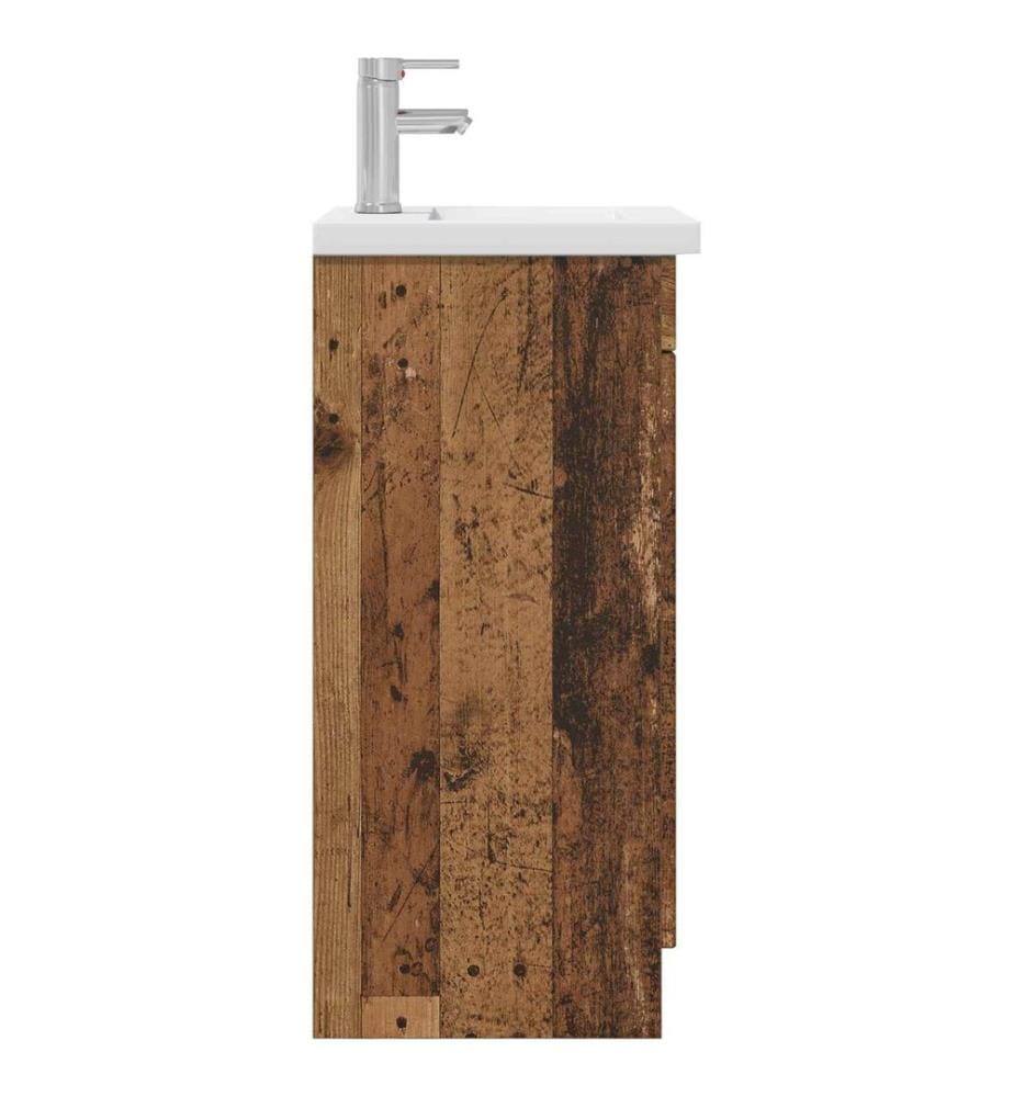 Meuble de salle de bain avec évier Bois ancien