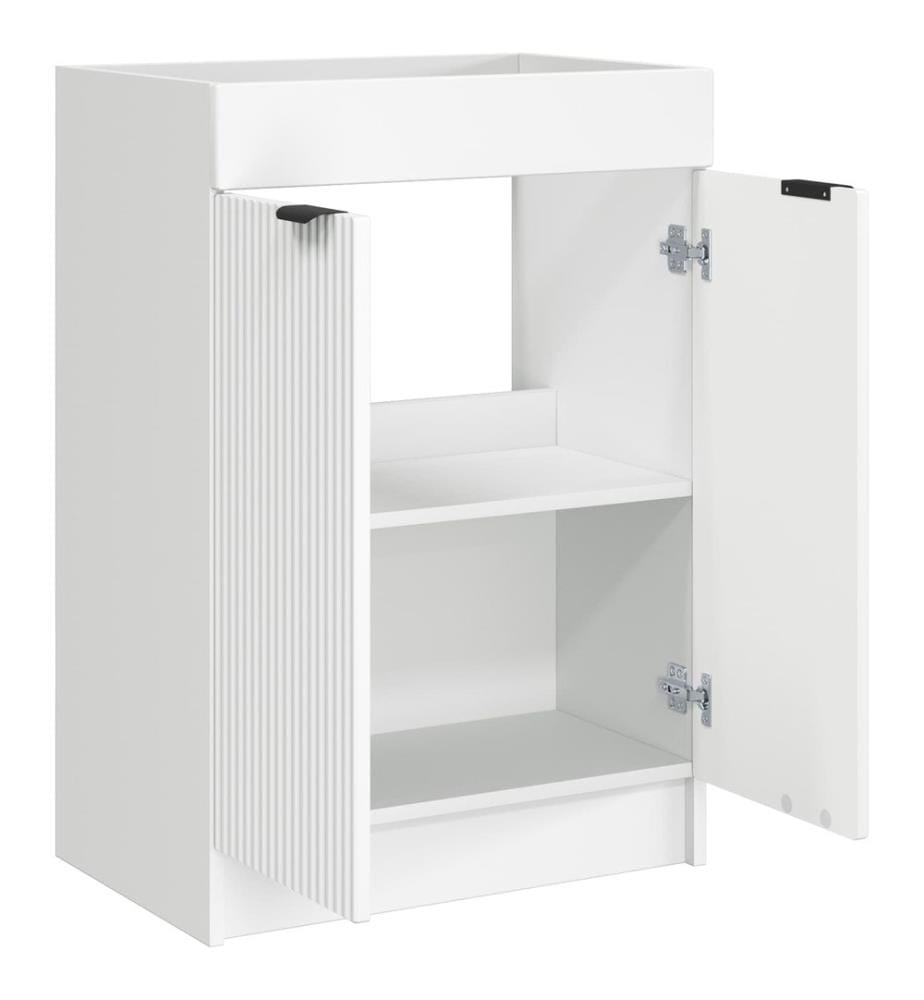 Armoire sous évier de salle de bain Blanc 78,5 x 37,5 x 81 cm