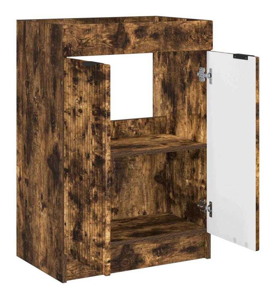 Unter dem Waschbecken Badschrank Geräucherte Eiche