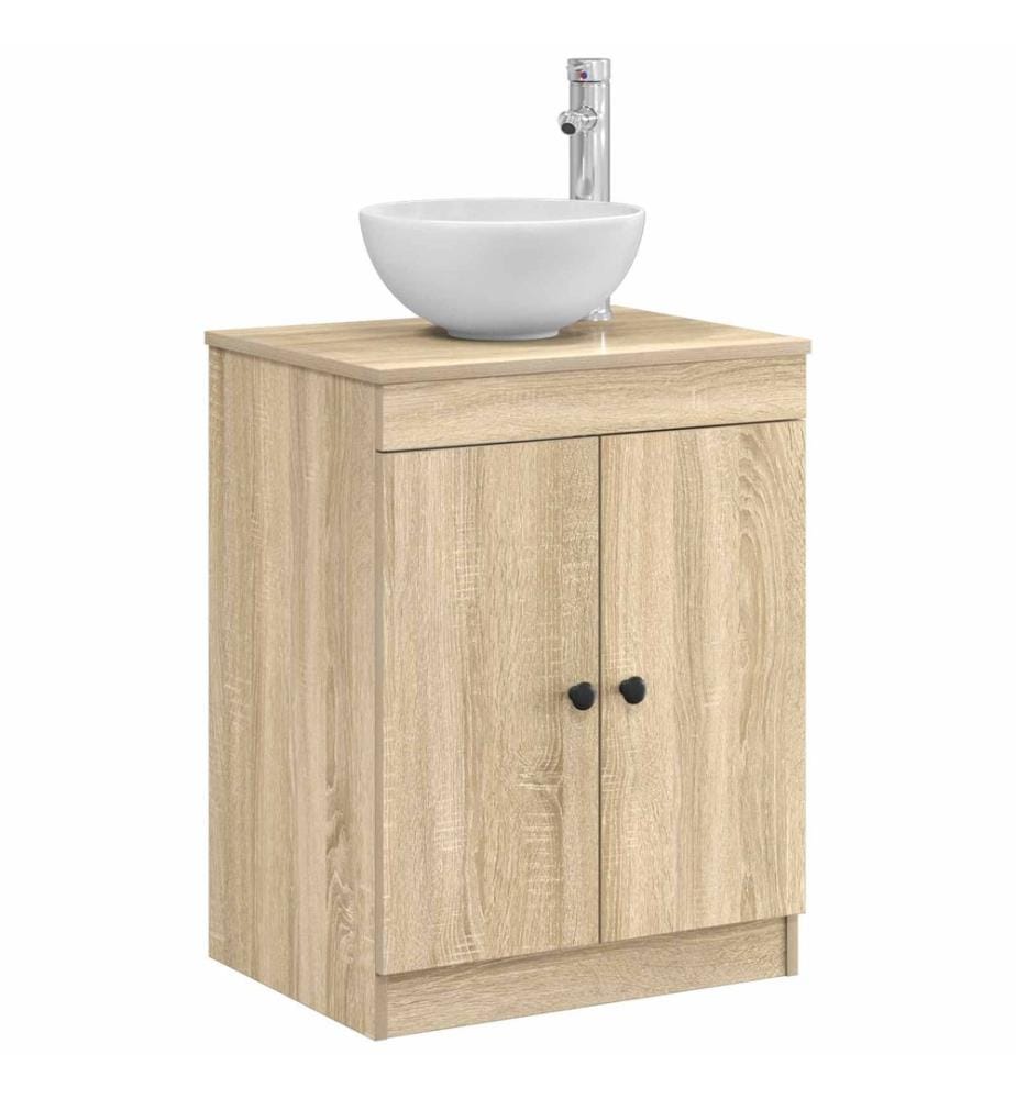 Badezimmerschrank Sonoma-Eiche 54 x 41 x 70 cm Holzwerkstoff