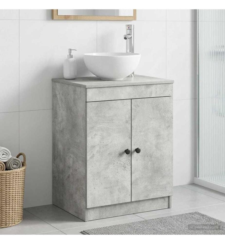 Armoire de salle de bain Gris béton 54 x 41 x 70 cm
