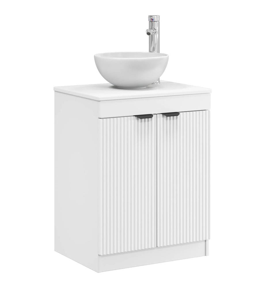 Badezimmerschrank Weiss 54 x 41 x 70 cm Holzwerkstoff