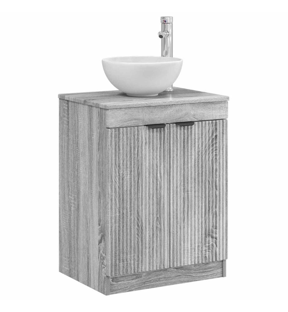 Badezimmerschrank Grau Sonoma 54 x 41 x 70 cm Holzwerkstoff