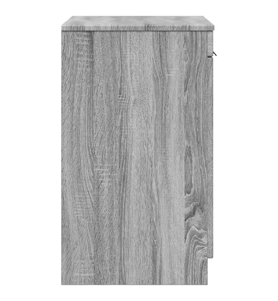 Badezimmerschrank Grau Sonoma 54 x 41 x 70 cm Holzwerkstoff