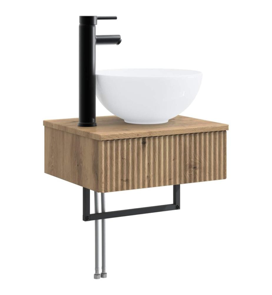 Wandmontiertes Waschbecken Artisan-Eiche 40 x 35 x 39 cm