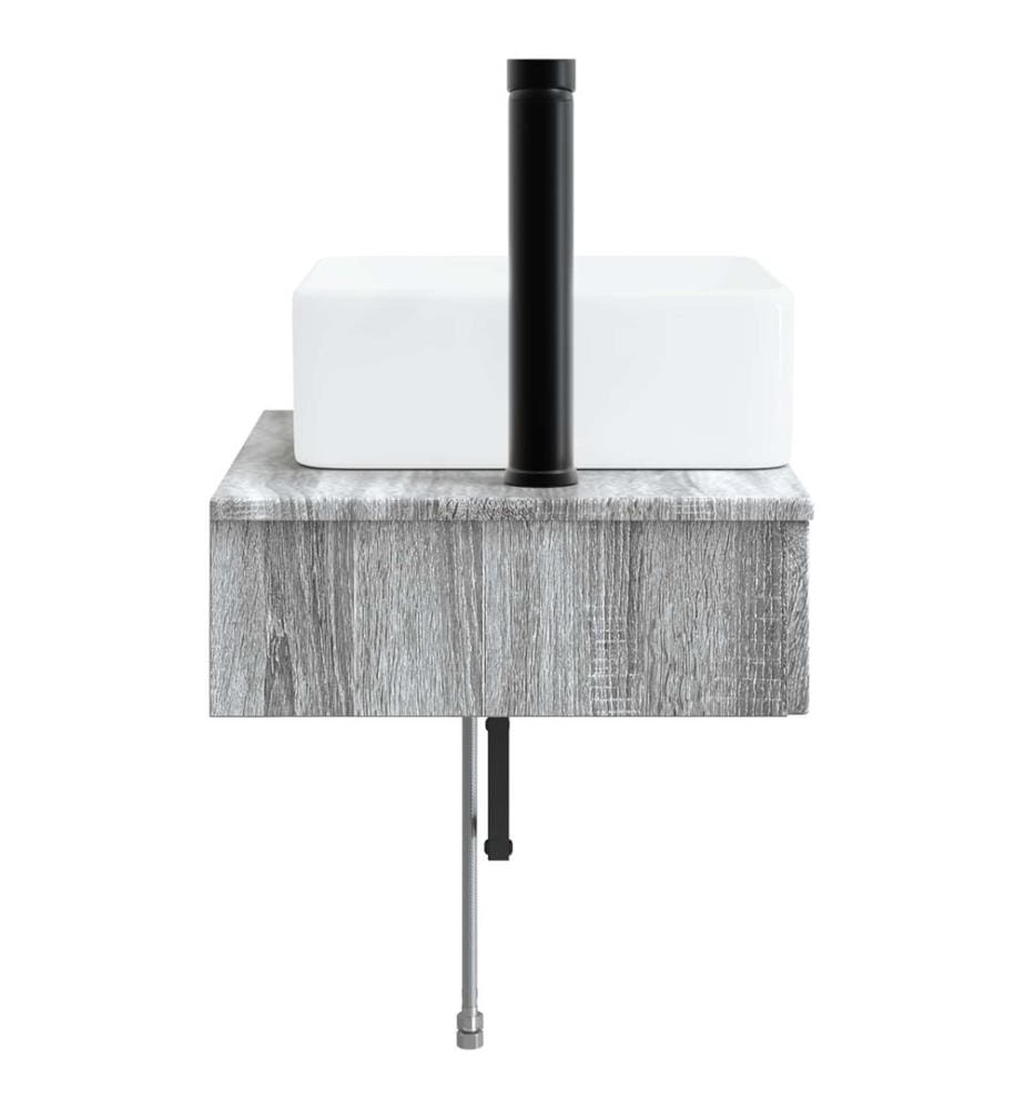 Wandmontiertes Waschbecken Grau Sonoma 50 x 41 x 39 cm