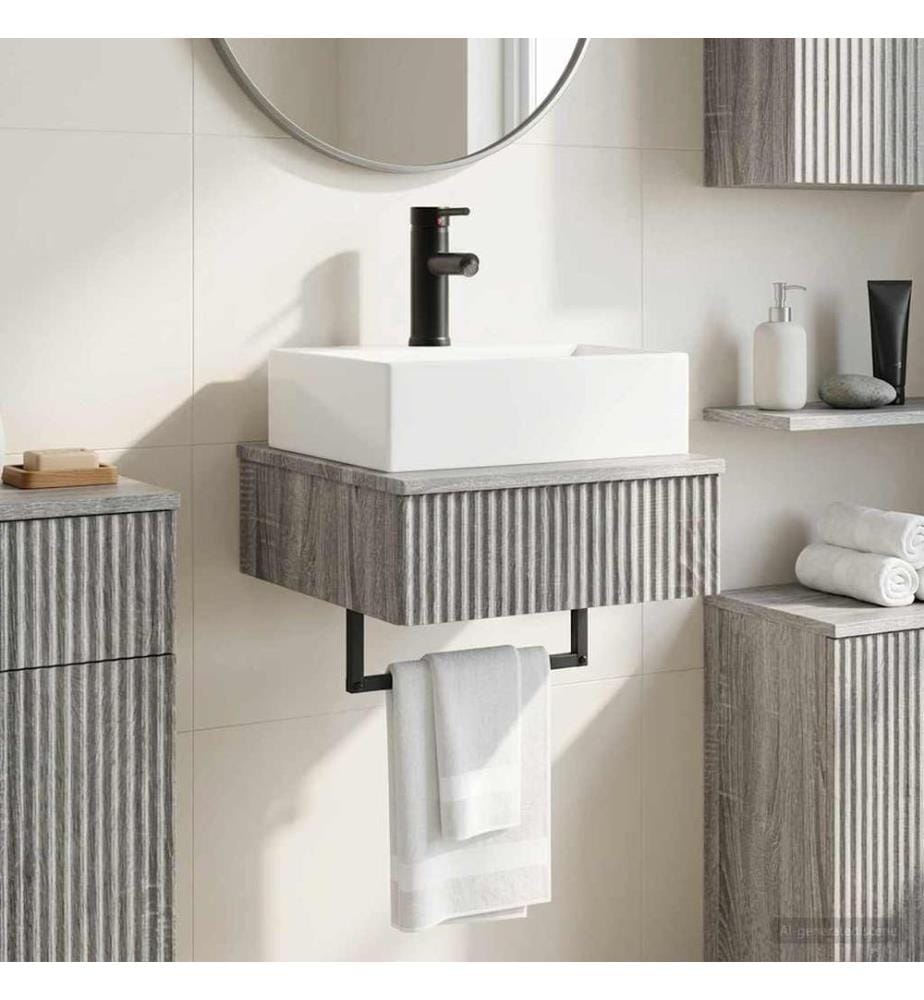 Basin de lavage mural Sonoma gris 40 x 41 x 39 cm