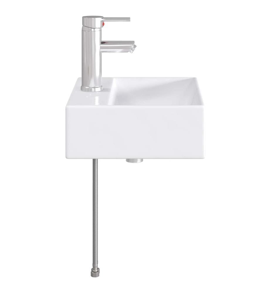 Waschbecken fürs Badezimmer Chrom 39 x 30,5 x 12,5 cm Metall