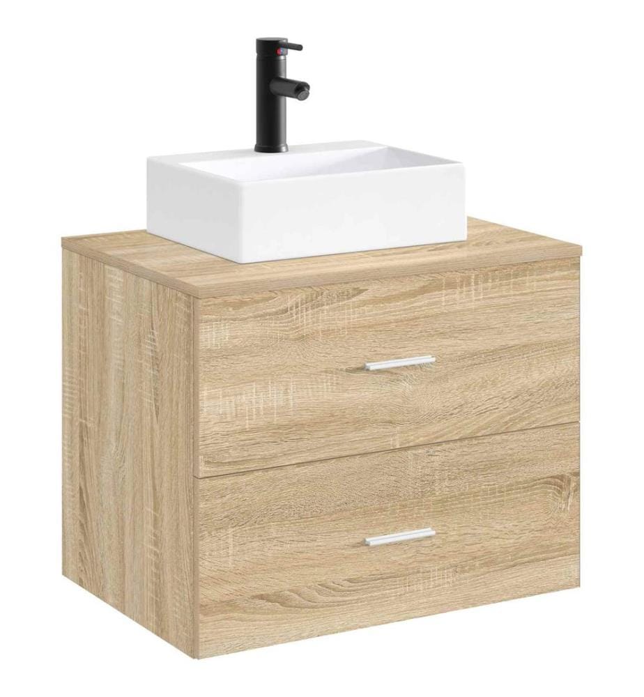 Waschbecken fürs Badezimmer Matt Schwarz 39 x 30,5 x 12,5 cm