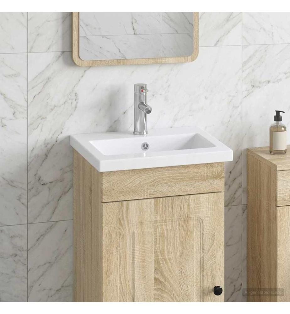 Waschbecken fürs Badezimmer Chrom 42 x 40 x 16,5 cm Metall