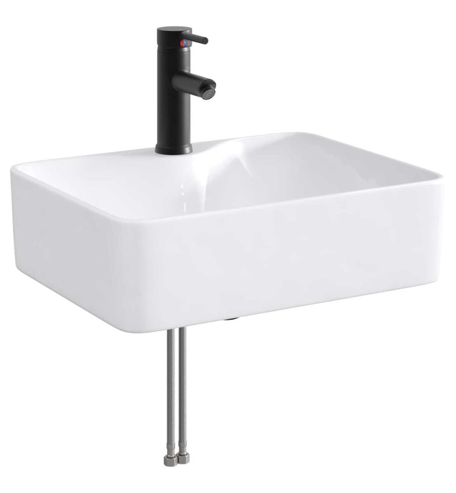 Waschbecken fürs Badezimmer Matt Schwarz 48,5 x 37,5 x 13 cm