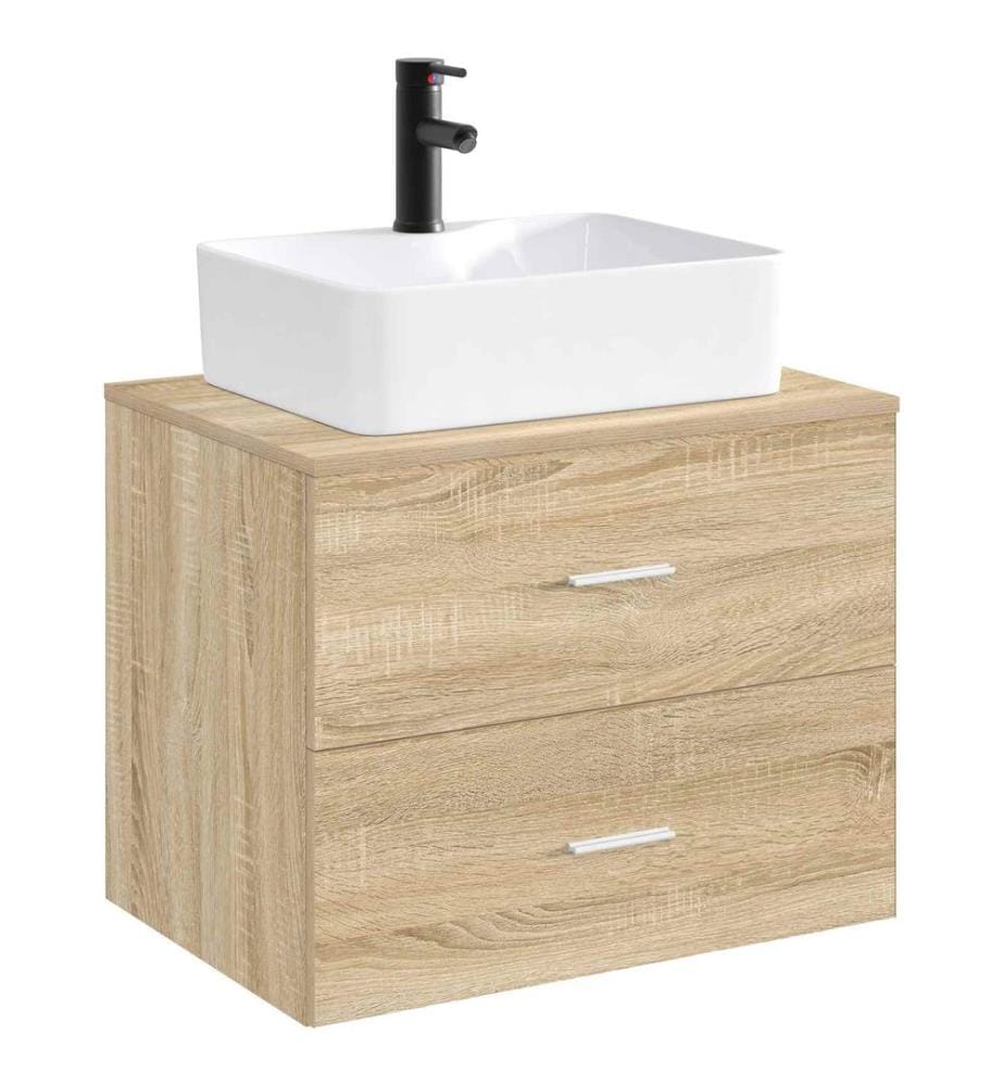 Waschbecken fürs Badezimmer Matt Schwarz 48,5 x 37,5 x 13 cm
