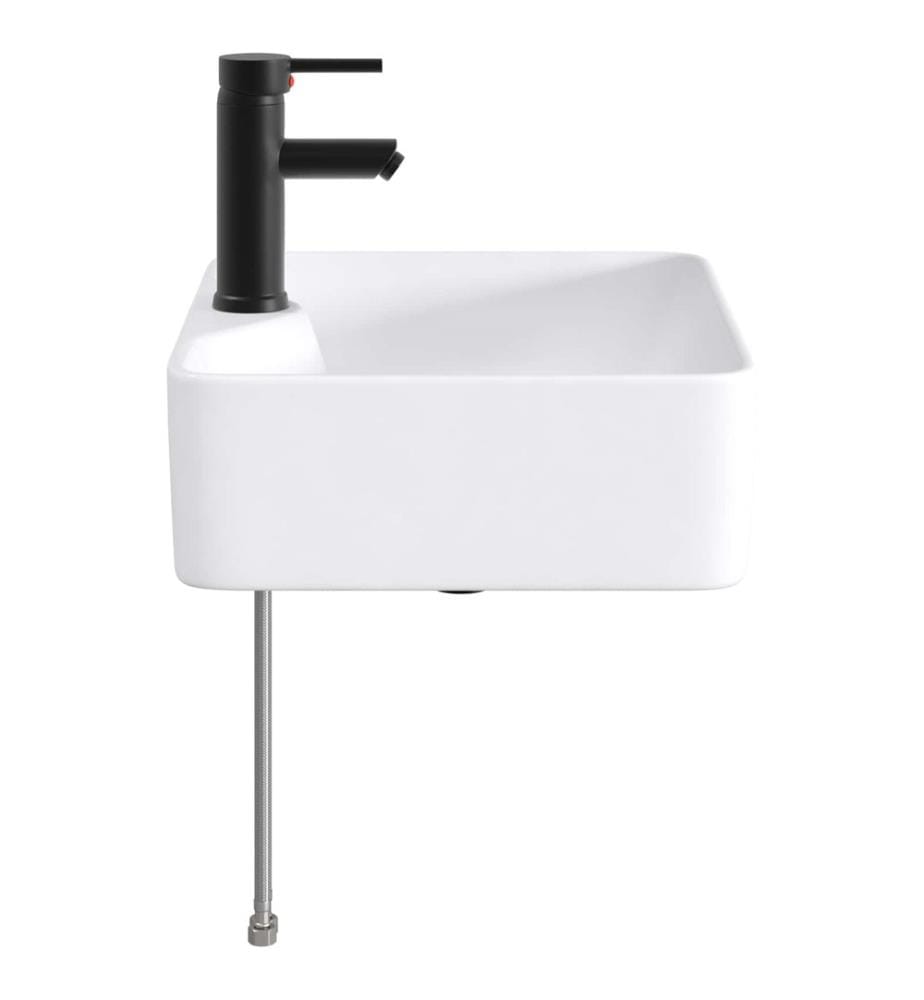 Waschbecken fürs Badezimmer Matt Schwarz 48,5 x 37,5 x 13 cm