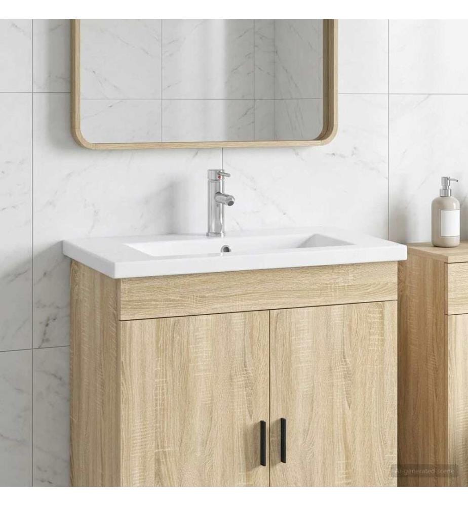 Waschbecken fürs Badezimmer Chrom 81 x 40 x 17,5 cm Metall