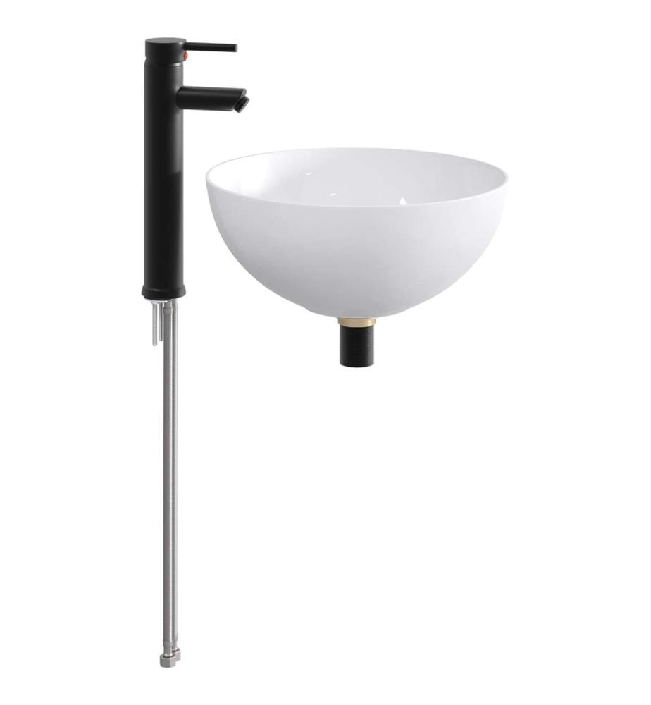 Waschbecken fürs Badezimmer Matt Schwarz 35,5 x 35,5 x 14,5 cm