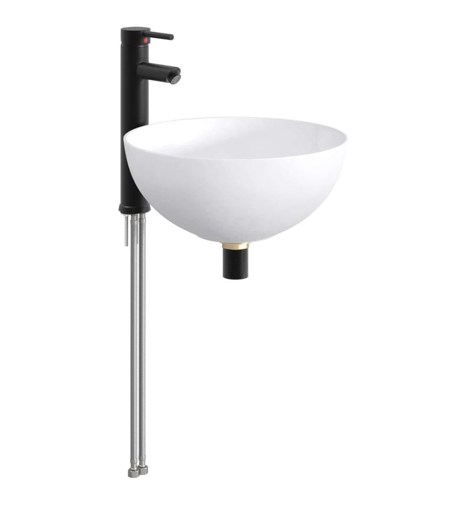 Waschbecken fürs Badezimmer Matt Schwarz 35,5 x 35,5 x 14,5 cm