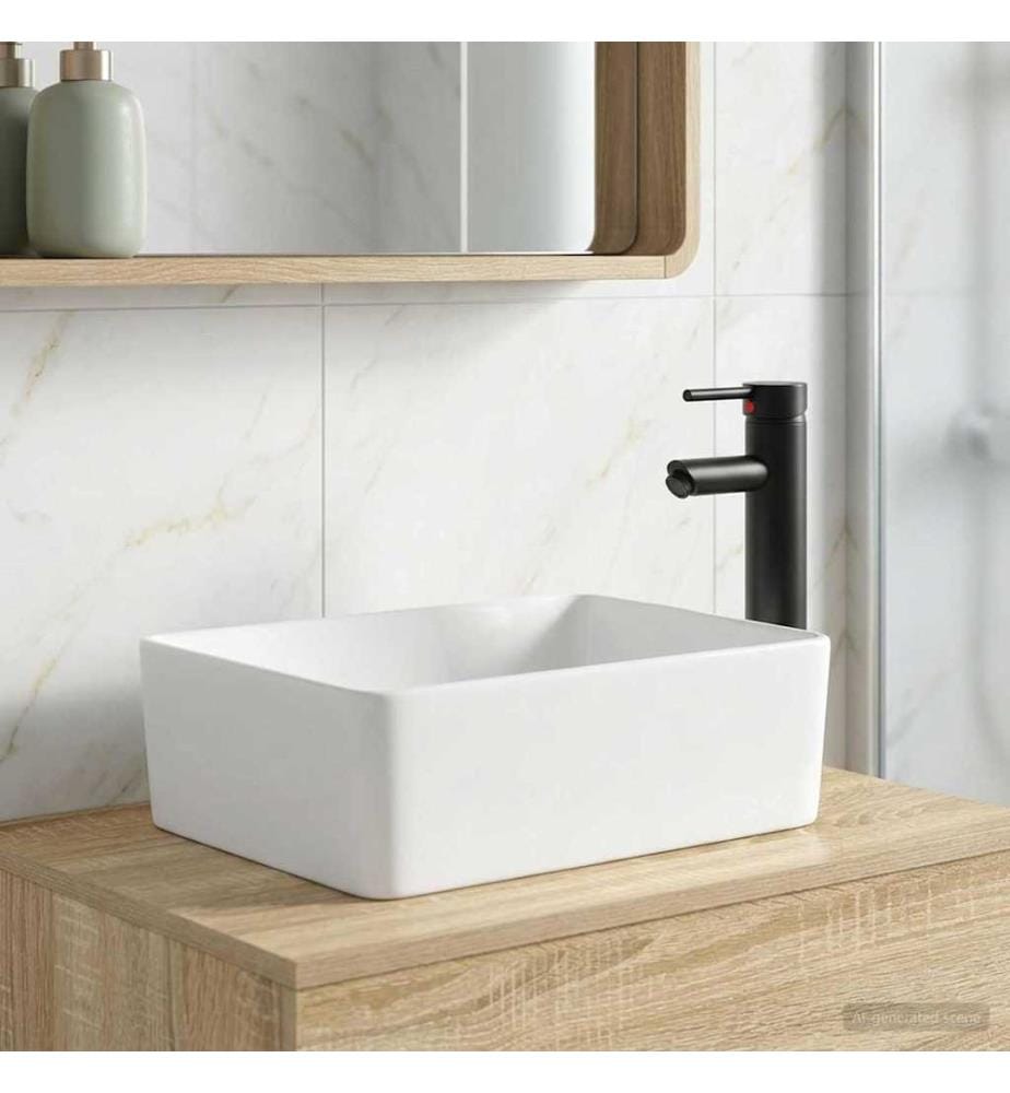 Waschbecken fürs Badezimmer Matt Schwarz 40,5 x 30,5 x 13 cm