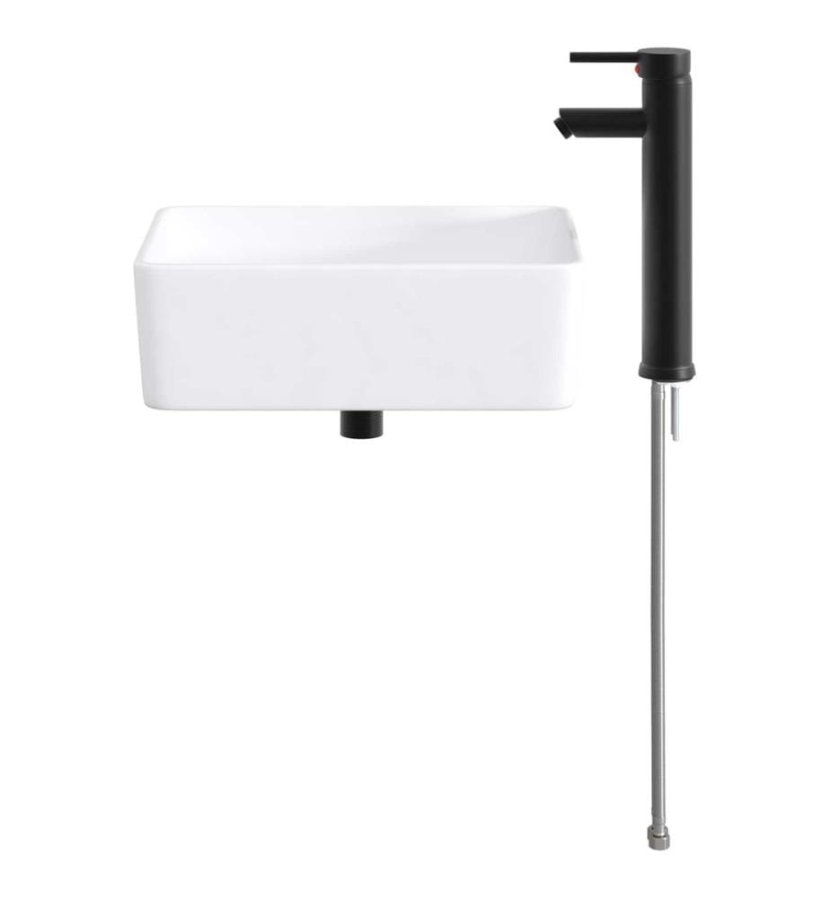 Waschbecken fürs Badezimmer Matt Schwarz 40,5 x 30,5 x 13 cm