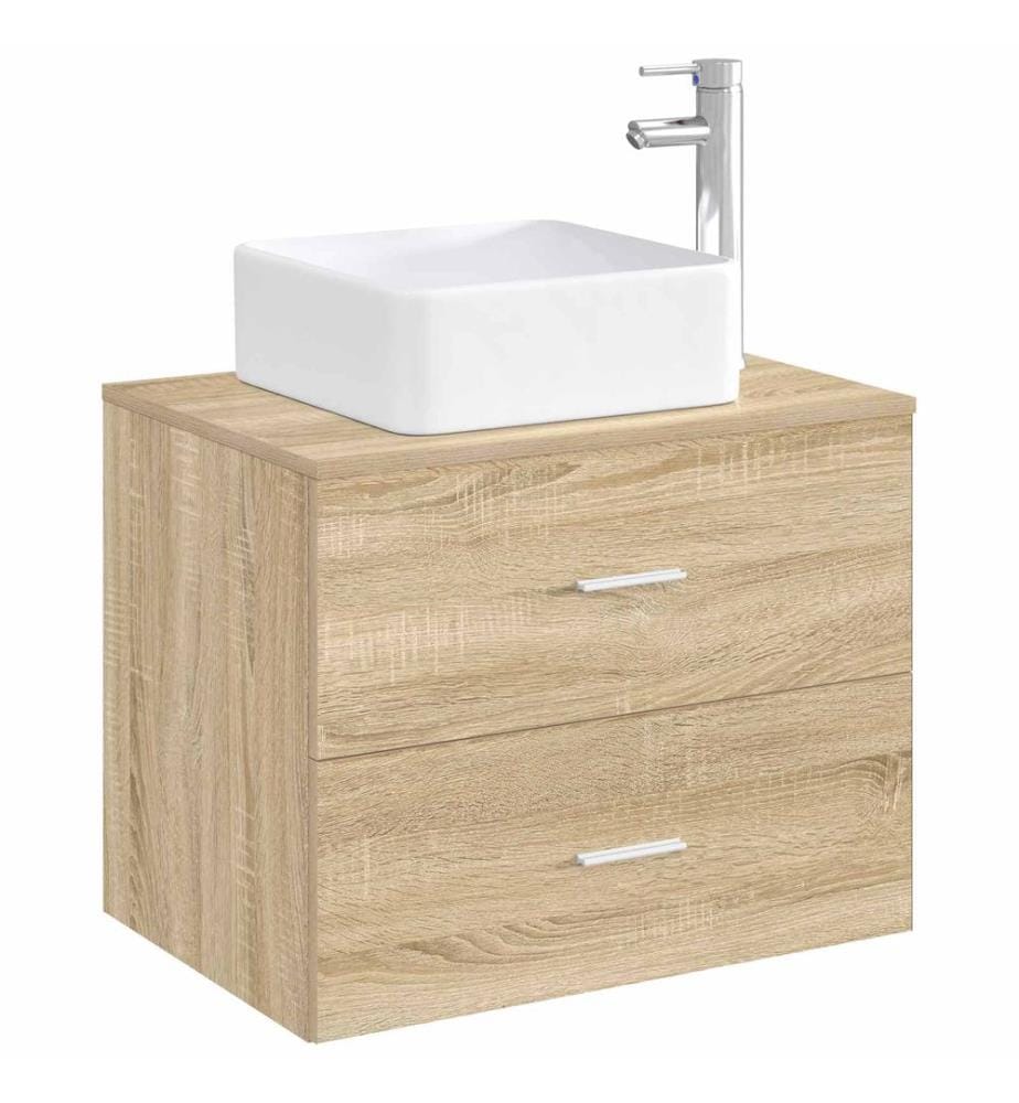 Waschbecken fürs Badezimmer Chrom 36,5 x 36,5 x 13 cm Metall