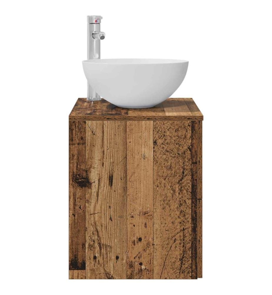 Vanité de lavabo mural Bois ancien 49,5 x 41 x 64,5 cm