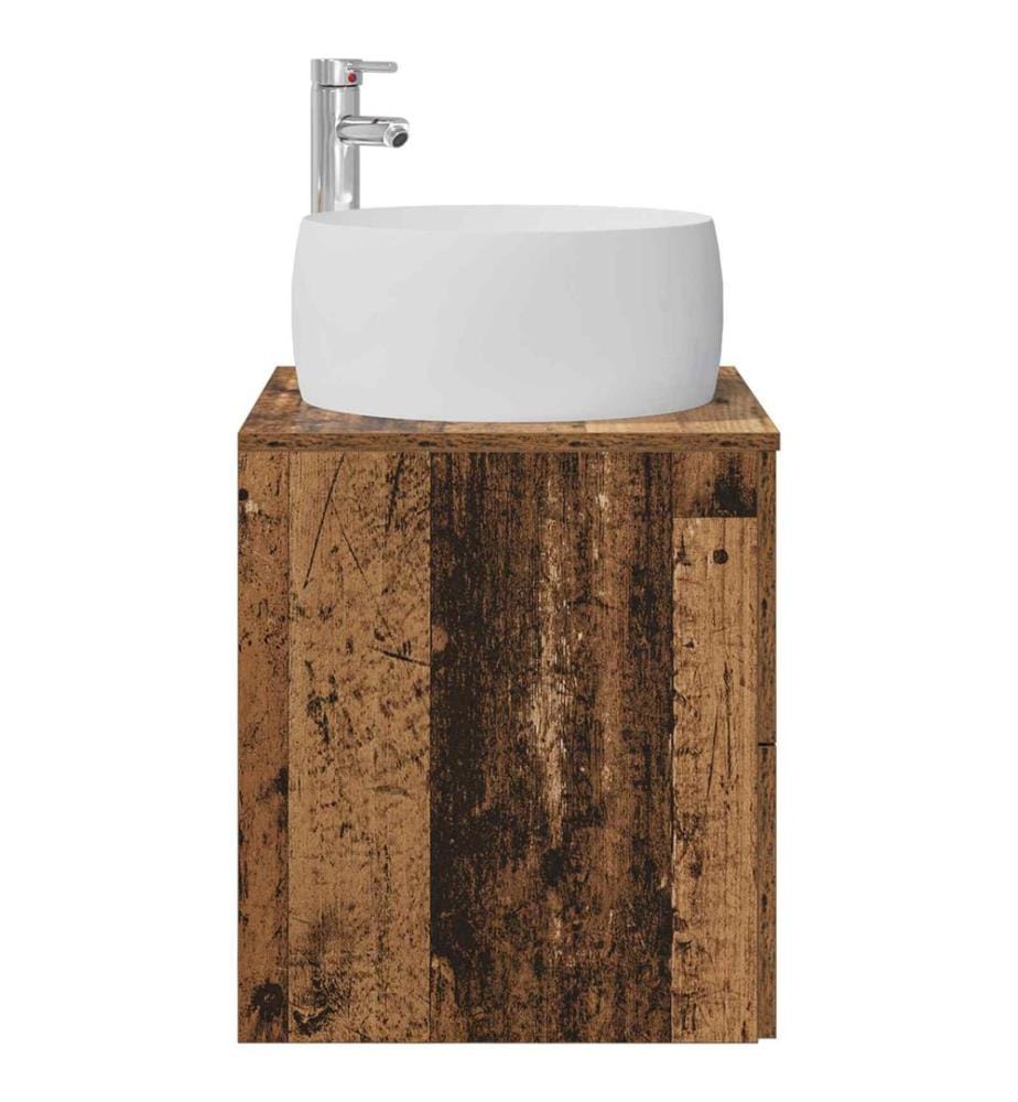 Wandmontierte Waschtisch Altholz 49,5 x 44,5 x 66 cm