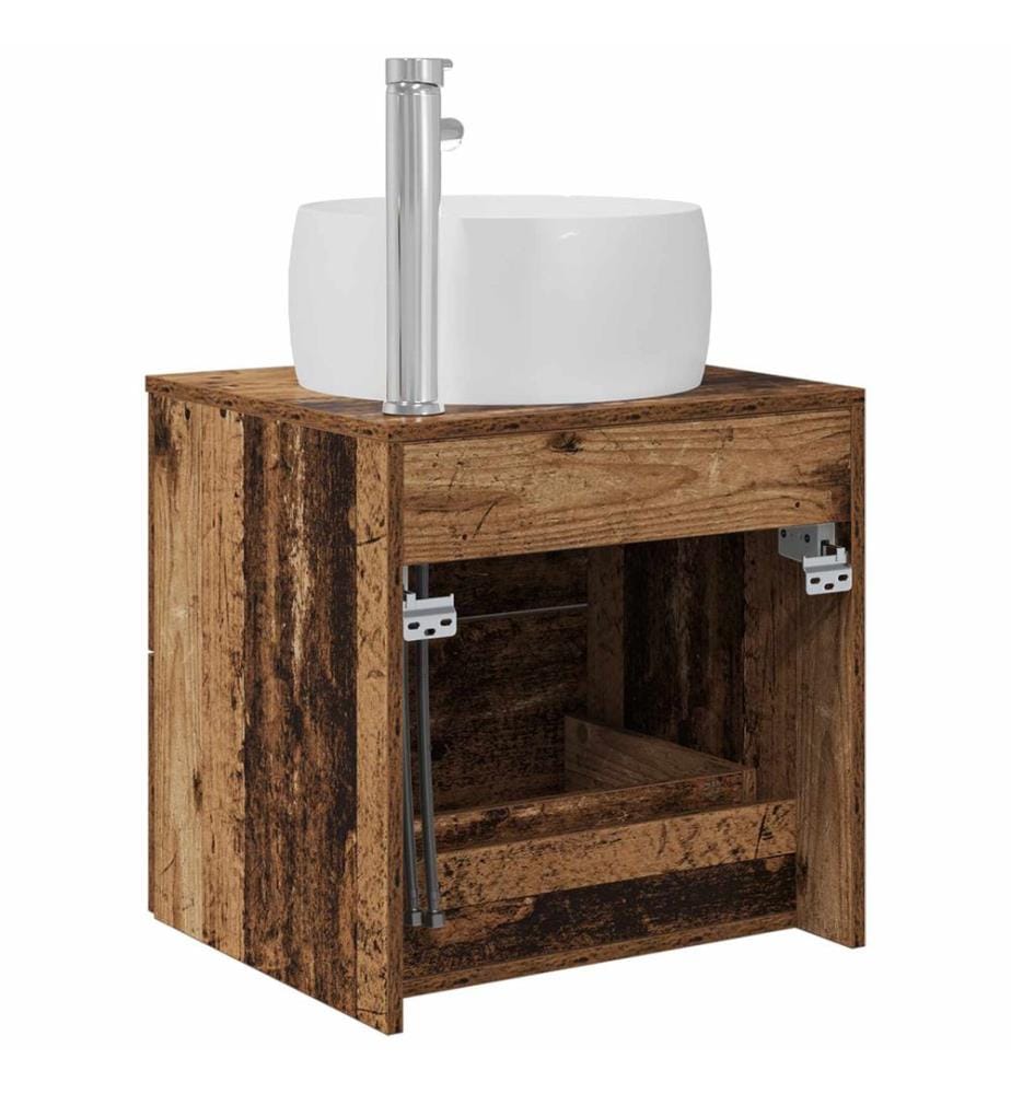 Wandmontierte Waschtisch Altholz 49,5 x 44,5 x 66 cm