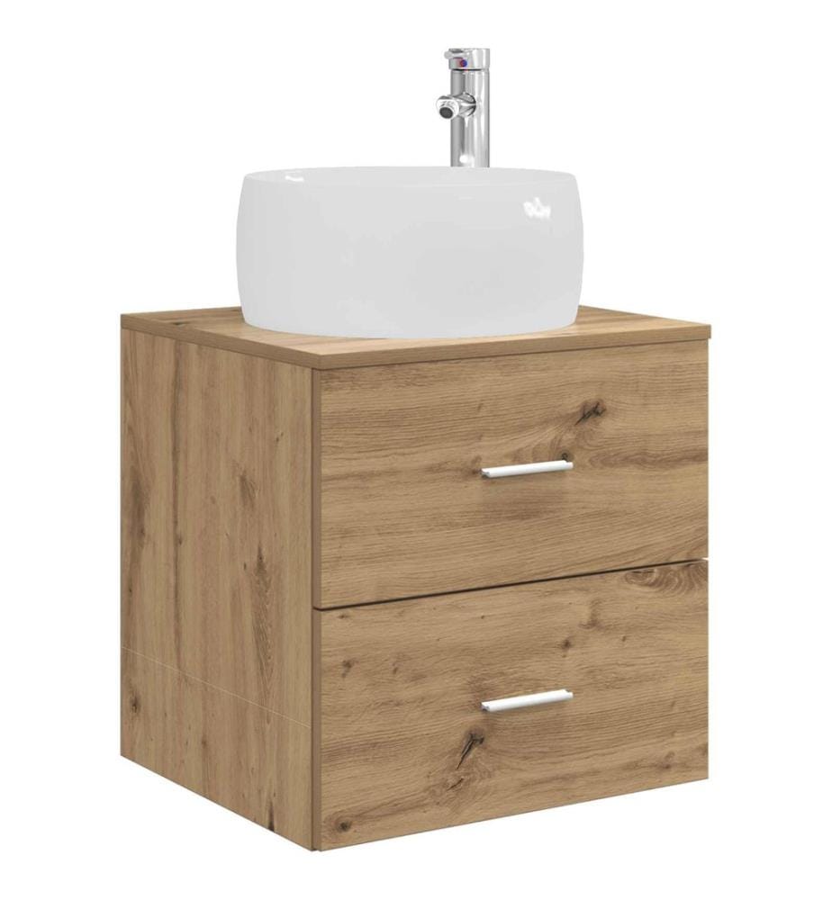 Wandmontierte Waschtisch Artisan-Eiche 49,5 x 44,5 x 66 cm