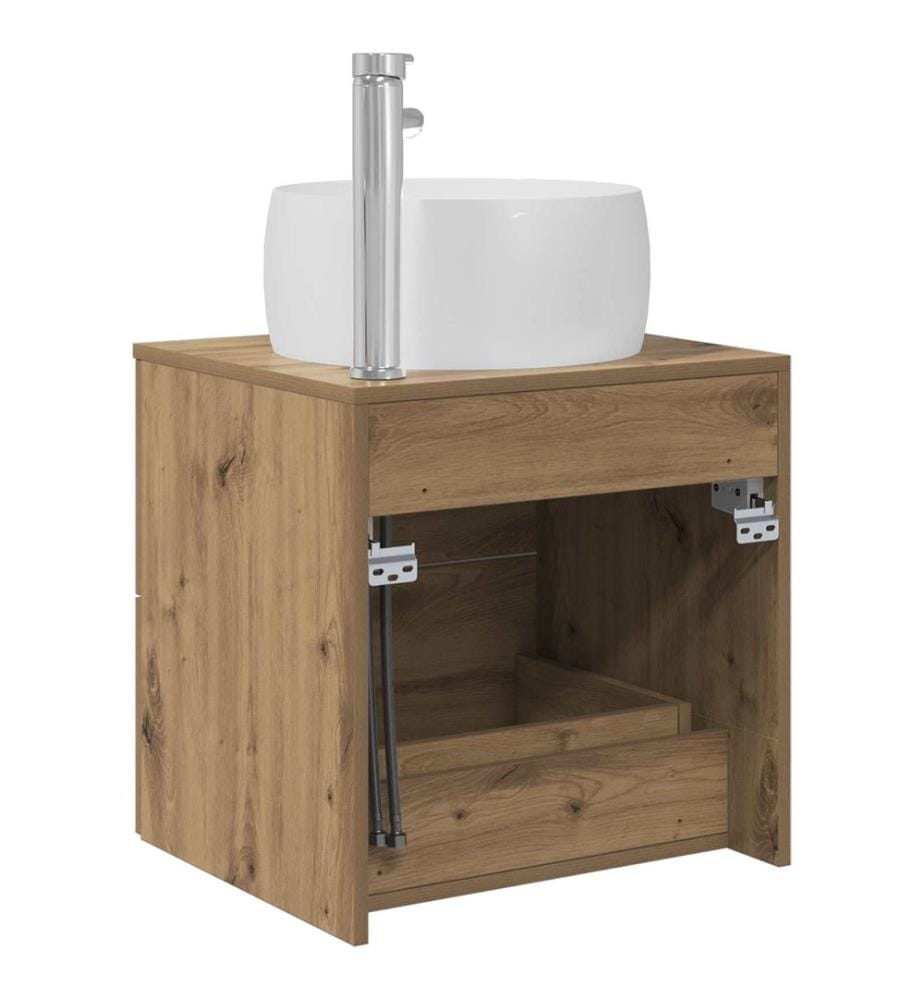 Wandmontierte Waschtisch Artisan-Eiche 49,5 x 44,5 x 66 cm