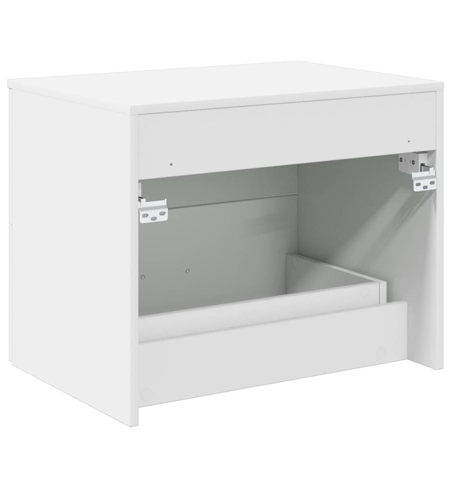 Meuble de Salle de Bain Suspendu Blanc 62,5 x 44,5 x 50 cm