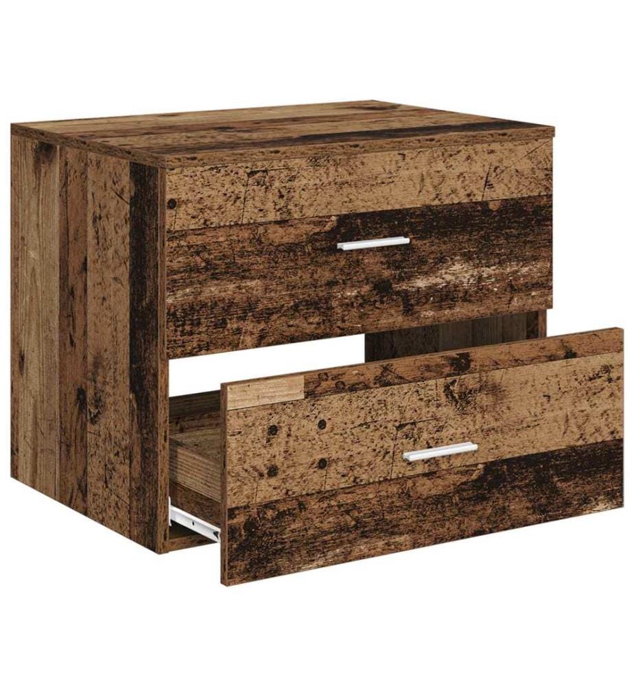 Wandaufbewahrung Badezimmer Altholz 62,5 x 44,5 x 50 cm