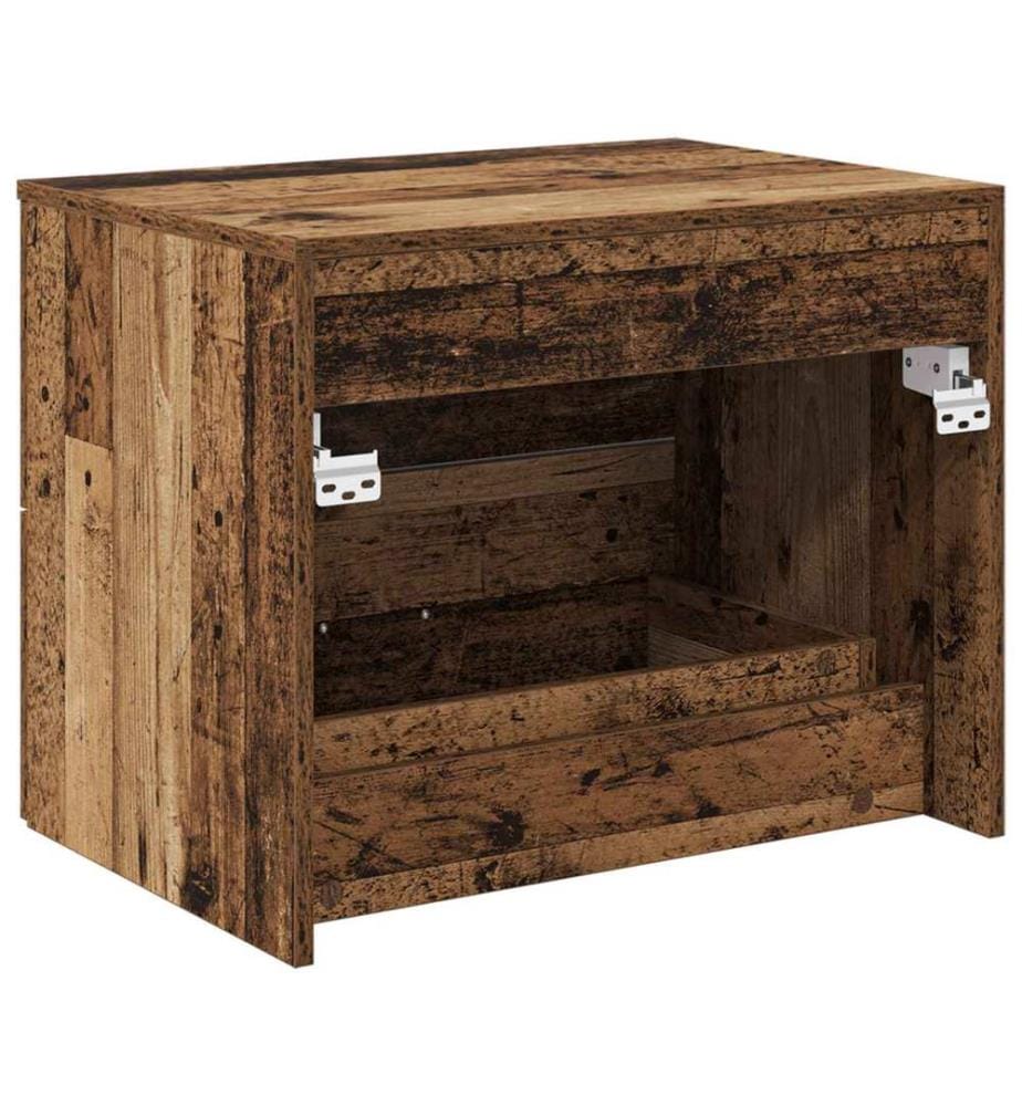 Wandaufbewahrung Badezimmer Altholz 62,5 x 44,5 x 50 cm