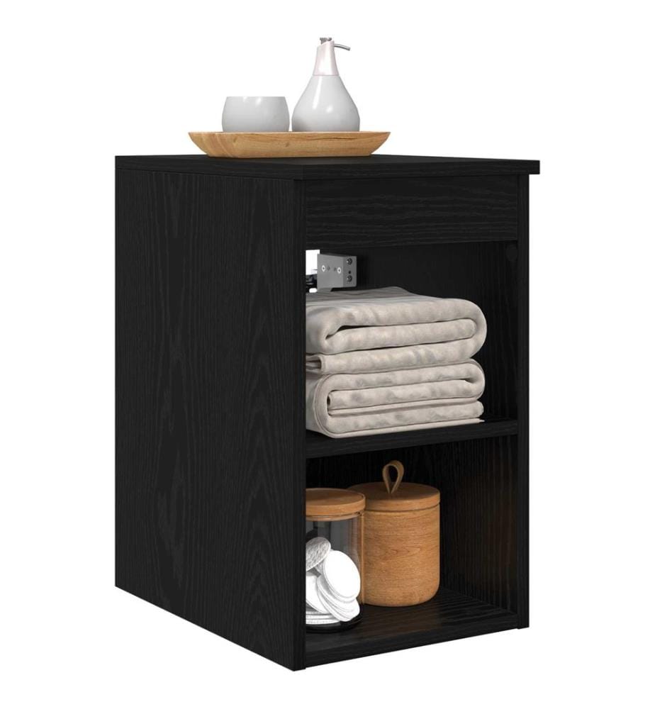 Badezimmerschrank Inzwischen Schwarze Eiche 30 x 35 x 50 cm