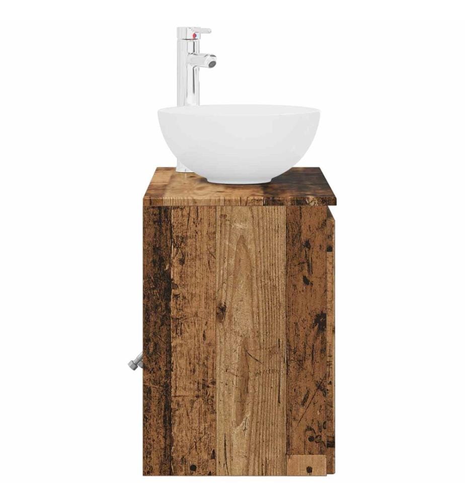 Wandmontierte Waschtisch Altholz 49,5 x 35 x 63 cm