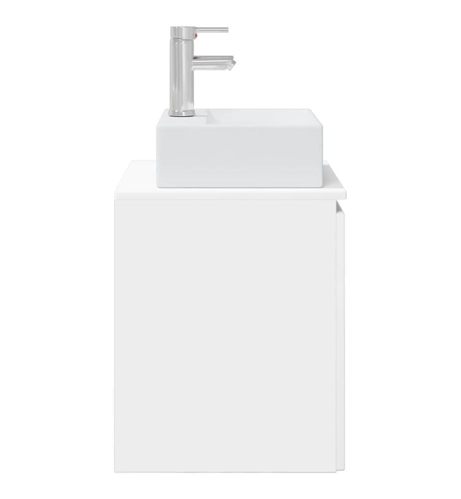 Vanité de lavabo mural Blanc 49,5 x 41 x 62,5 cm