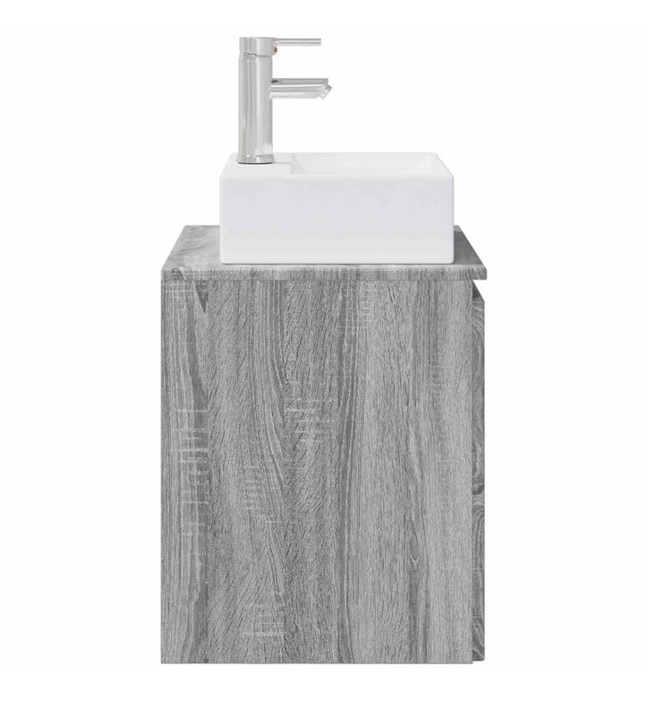 Vanité de lavabo mural Sonoma gris 49,5 x 41 x 62,5 cm