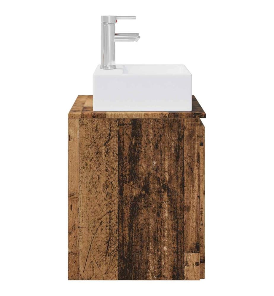 Vanité de lavabo mural Bois ancien 49,5 x 41 x 62,5 cm