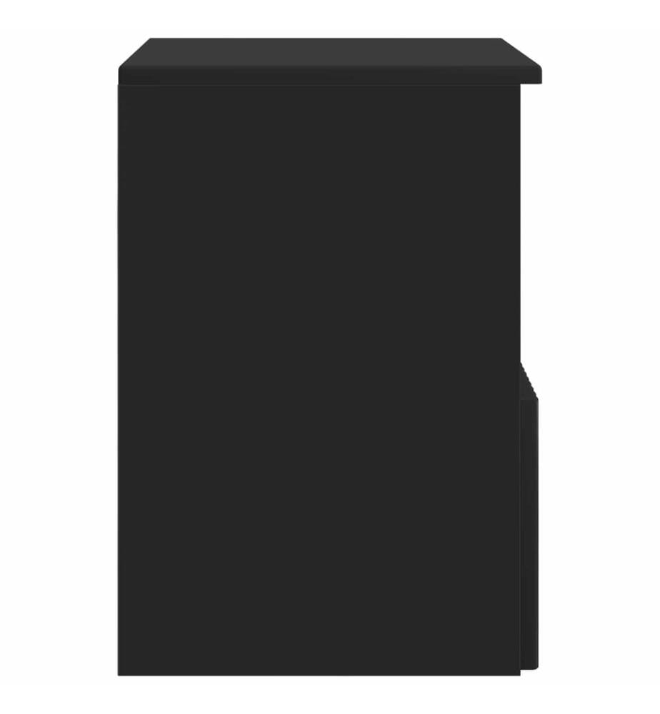 Armoire de salle de bain Noir 30 x 35 x 50 cm Bois d'ingénierie