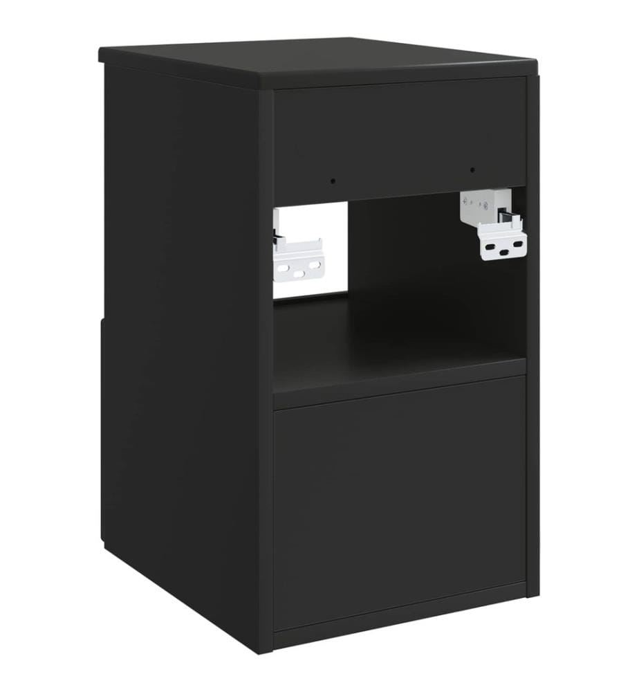 Armoire de salle de bain Noir 30 x 35 x 50 cm Bois d'ingénierie