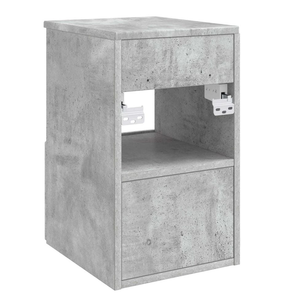Armoire de salle de bain Gris béton 30 x 35 x 50 cm